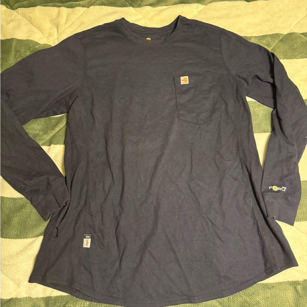 Carhartt Women’s Fire Resistant / Welding Work Shirt (dark navy blue)